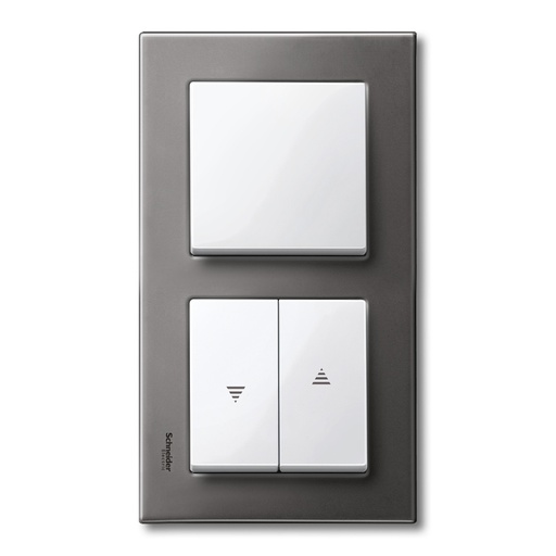 [MTN403214] Merten İkili çerçeve, M-Elegance Glass, Rodyum grisi