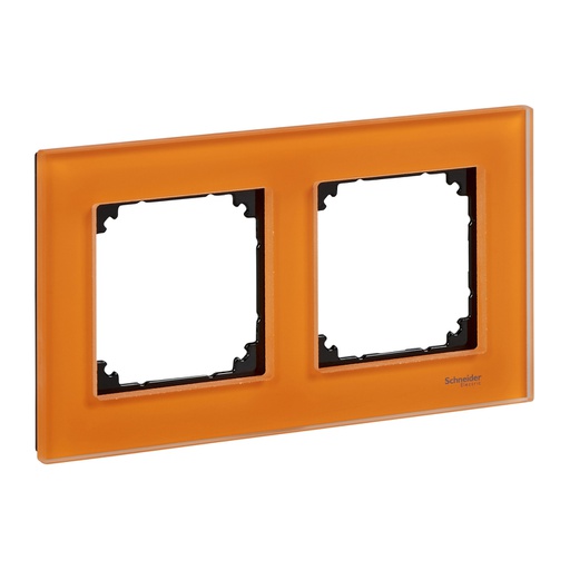 [MTN404202] Merten İkili çerçeve, M-Elegance Glass, Turuncu