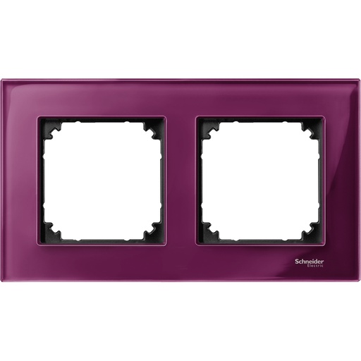 [MTN4020-3206] Merten İkili çerçeve, M-Elegance Glass, Yakut kırmızısı