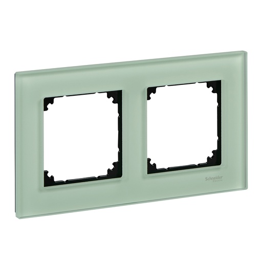 [MTN404204] Merten İkili çerçeve, M-Elegance Glass, Zümrüt yeşili