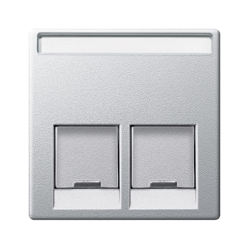 [MTN466560] Merten İkili RJ45 tuş kapağı, System-M, Alüminyum