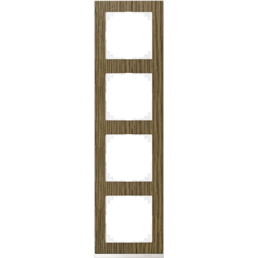 [MTN4040-3674] Merten M-Pure Decor dörtlü çerçeve Meşe