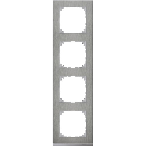 [MTN4040-3646] Merten M-Pure Decor dörtlü çerçeve Metal