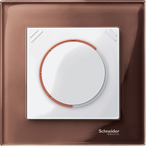 [MTN4010-3215] Merten Tekli çerçeve, M-Elegance Glass, Maun kahverengi