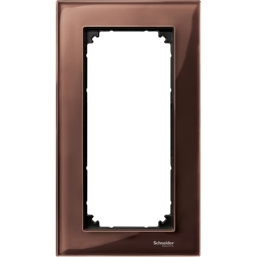 [MTN4025-3215] Merten Traş Prizi çerçevesi, M-Elegance Glass, Maun kahverengi