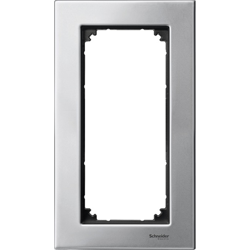 [MTN403860] Merten Traş Prizi çerçevesi, M-Elegance Glass, Platinyum gümüşü