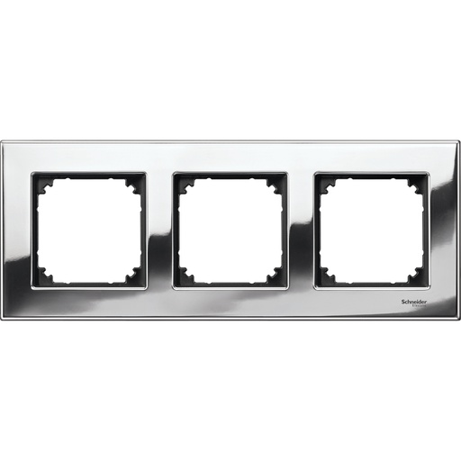 [MTN403339] Merten Üçlü çerçeve, M-Elegance Glass, Krom