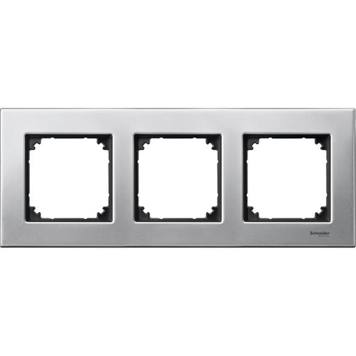 [MTN403360] Merten Üçlü çerçeve, M-Elegance Glass, Platinyum gümüşü