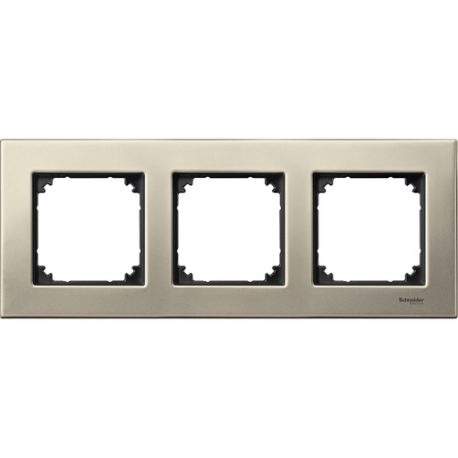 [MTN403305] Merten Üçlü çerçeve, M-Elegance Glass, Titanyum