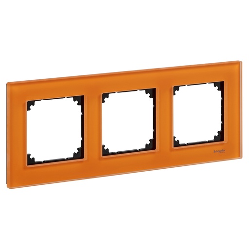 [MTN404302] Merten Üçlü çerçeve, M-Elegance Glass, Turuncu