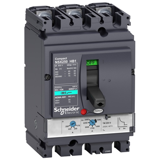 [LV433216] NSX100 HB1 TM 80D 75kA 690V 3P