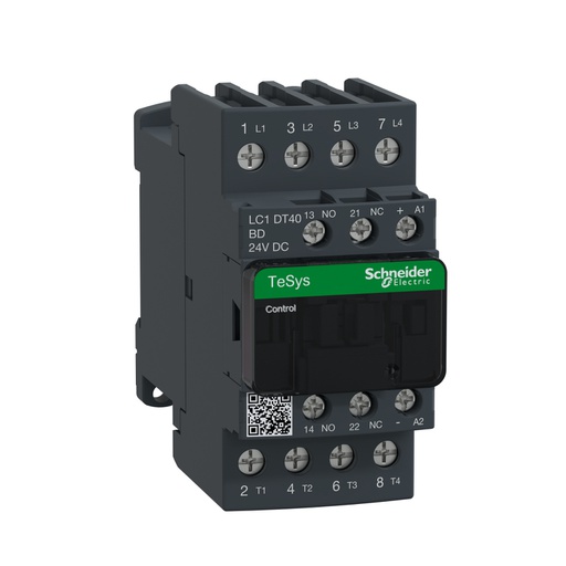 [LC1DT40BD] TeSys D Kontaktör 4P 40A AC1 24VDC 4NA