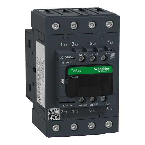 [LC1DT60ABD] TeSys D Kontaktör 4P 60A AC1 24VDC 4NA
