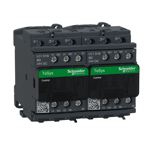 [LC2D18BD] TeSys D Kontaktör Env 18A AC3 24VDC 