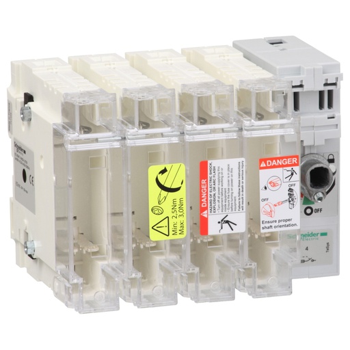 [GS2K4] TeSys GS Yük Ayırıcı 4P 125A 22x58mm