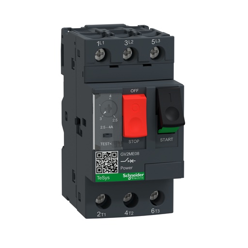 [GV2ME08] TeSys GV2 Motor Devre Kesici Termik Many. 2.5-4A