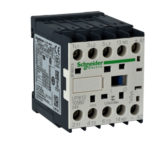[LP1K090085BD] TeSys K Kontaktör 4P 20A AC1 24VDC 2NA2NK
