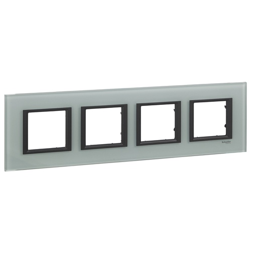 [MGU68.008.7C3] Unica Gri cam Dörtlü Yatay çerçeve