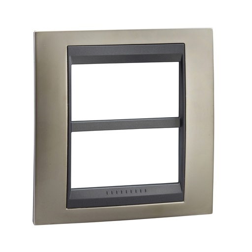 [MGU49.424.239] Unica Mat nikel-Grafit 2x4 Modül çerçeve