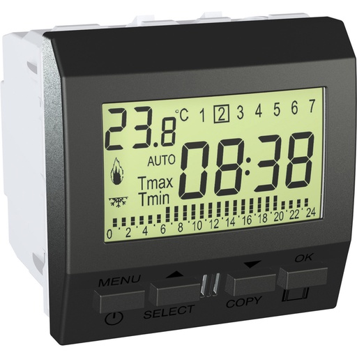 [MGU3.505.12] Unica Programlanabilir termostat - haftalık - 2 Modül