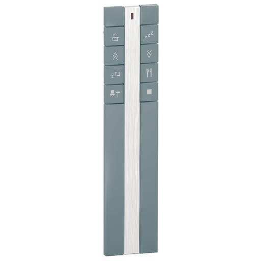 [CCT1A000] Unica Wireless Metal uzaktan kumanda - 8 tuşlu