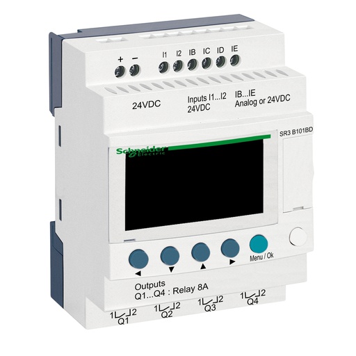 [SR3B101BD] Zelio Akıllı Röle 10 I-O 24 VDC