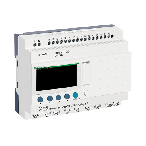 [SR3B261B] Zelio Akıllı Röle 24 I-O 24 VAC