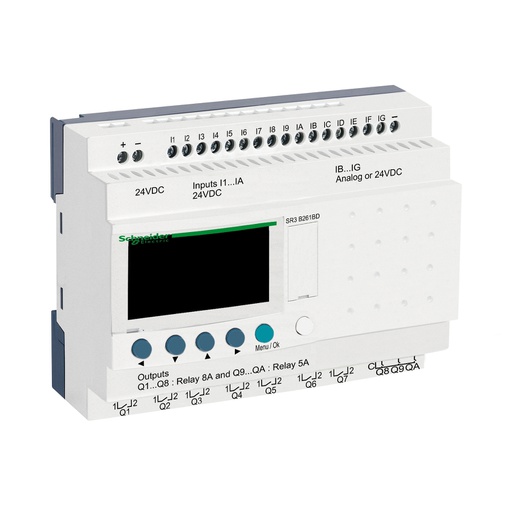 [SR3B261BD] Zelio Akıllı Röle 26 I-O 24 VDC