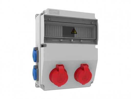 [BD6-2205-4020] 3/25A. 380V. 2 AD ÖN - 1/16A. 220V. 4 AD YAN KOMBİNASYON
