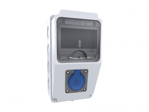 [BH1-2103-0000] 1/16 A 220 V M.P 1 ADET ÖN PRİZLİ KOMBİNASYON HALOGEN FREE 