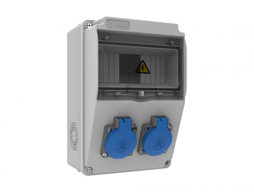 [BH5-2202-0000] 1/16A. 220V. 2 AD. ÖN KOMBİNASYON  HALOGEN FREE