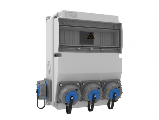 [BH6-6302-2020] 1/16A. 220V. 3 AD M.P. ÖN - 1/16A. 220V. 2 AD M.P. YAN KOMBİNASYON HALOGEN FREE