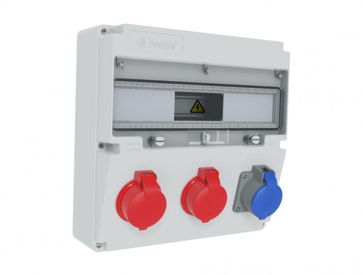 [BH4-2205-1030] 3/25A. 380V. 2 AD ÖN - 1/16A. 220V. 1 AD M.P. ÖN KOMBİNASYON HALOGEN FREE