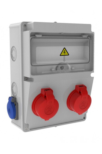 [BH2M2205-2020] 3/25A. 380V. 2 Ad. Ön - 1/16A. 220V. 2 Ad. Yan (ABS-H.F.)