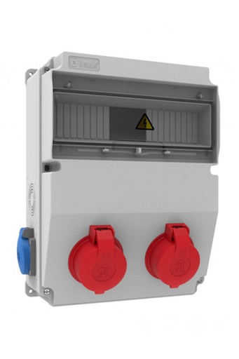 [BH6M2205-2020] 3/25A. 380V. 2 Ad. Ön - 1/16A. 220V. 2 Ad. Yan (ABS-H.F.)