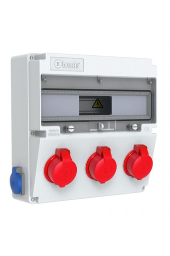 [BD4M2305-2020] 3/25A. 380V. 3 Ad. Ön - 1/16A. 220V. 2 Ad. Yan (ABS)