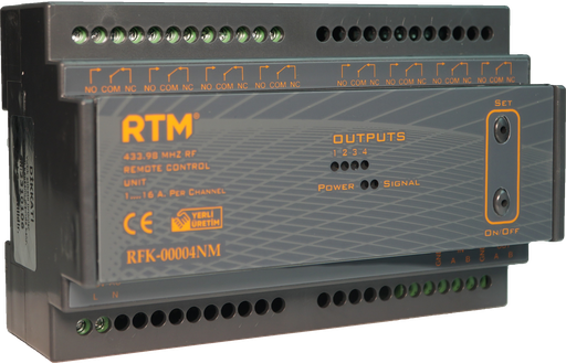 [RFK-00004NM] 4 KANAL RF UZAKTAN KUMANDA RÖLE ÜNİTESİ V2 MODÜLLÜ